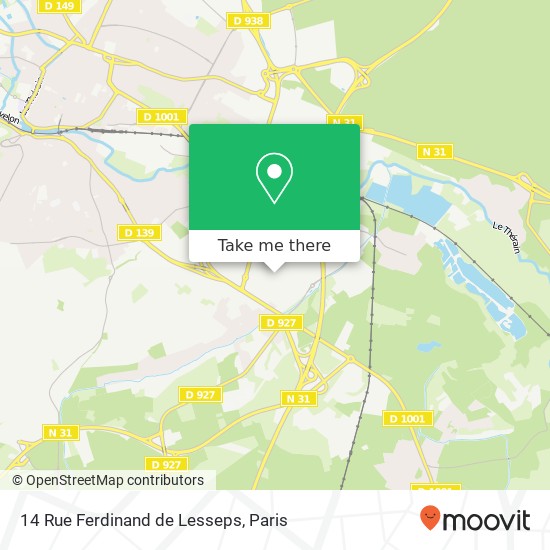 14 Rue Ferdinand de Lesseps map