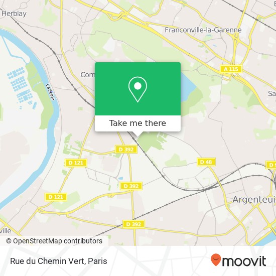 Rue du Chemin Vert map