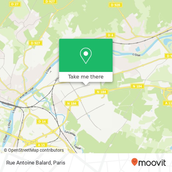 Rue Antoine Balard map