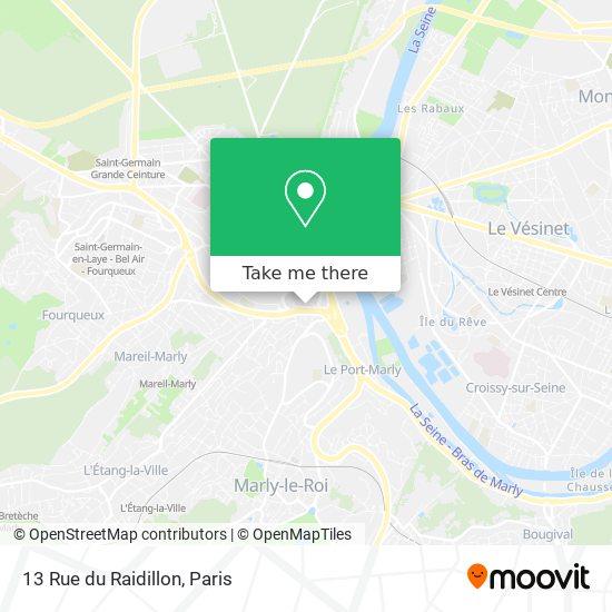 Mapa 13 Rue du Raidillon