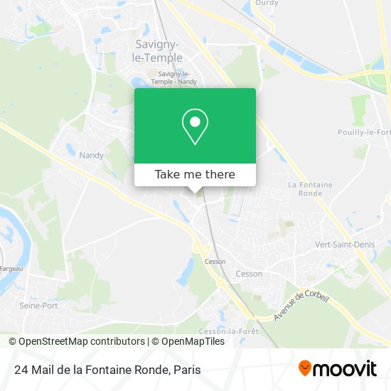 Mapa 24 Mail de la Fontaine Ronde
