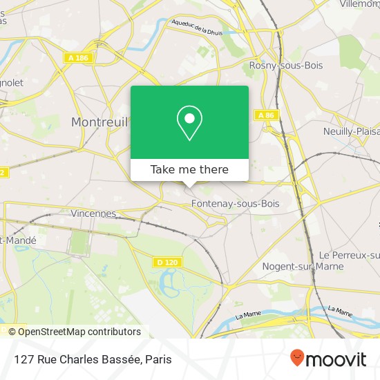 Mapa 127 Rue Charles Bassée