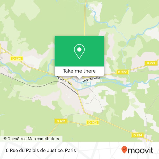 Mapa 6 Rue du Palais de Justice