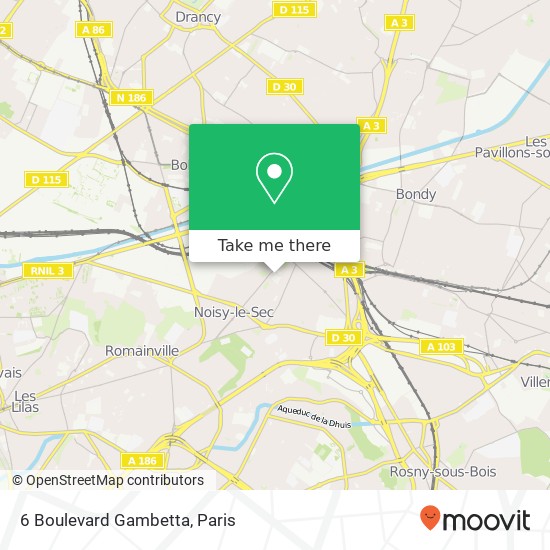 6 Boulevard Gambetta map