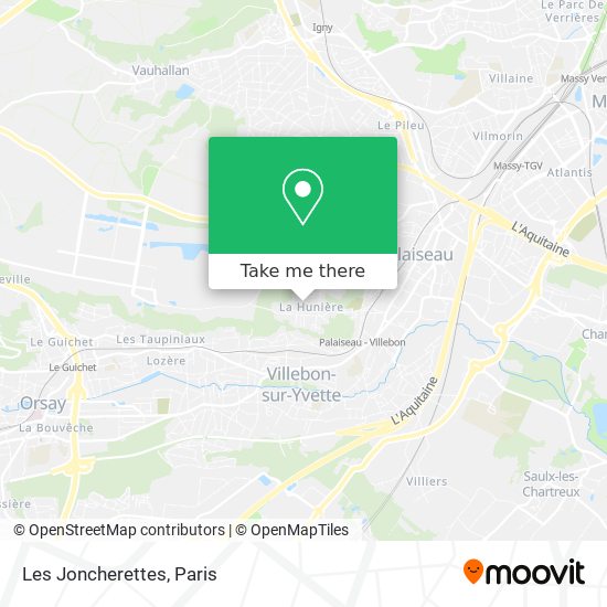 Les Joncherettes map