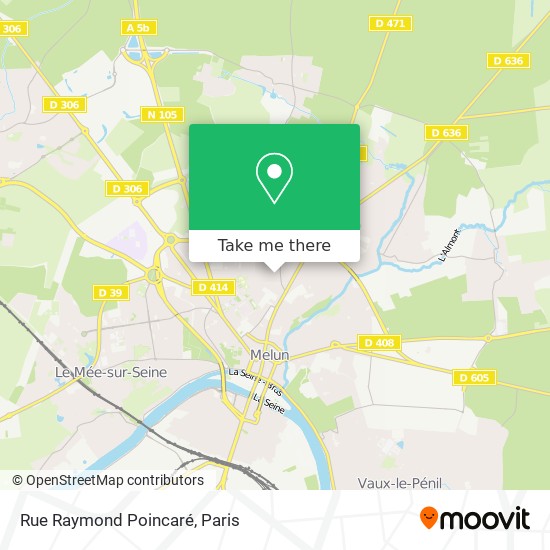Mapa Rue Raymond Poincaré