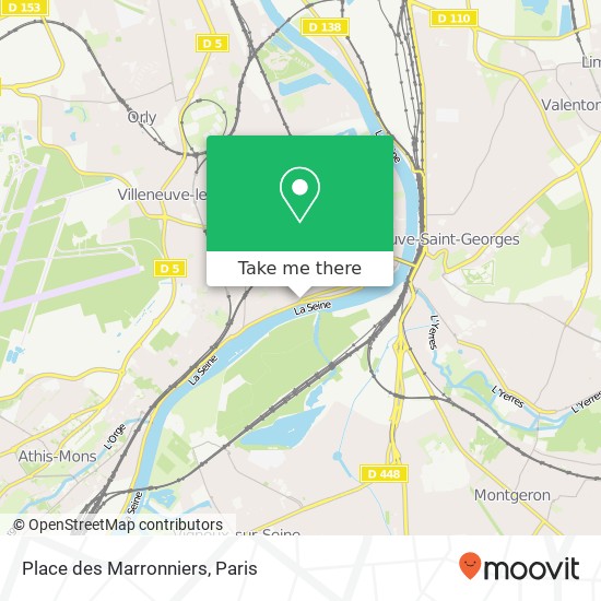 Mapa Place des Marronniers