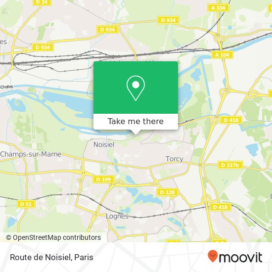 Route de Noisiel map
