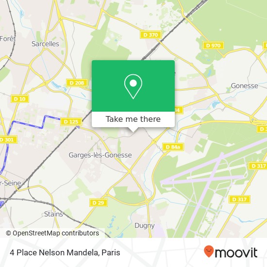 Mapa 4 Place Nelson Mandela