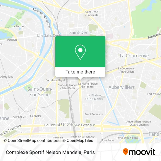 Complexe Sportif Nelson Mandela map