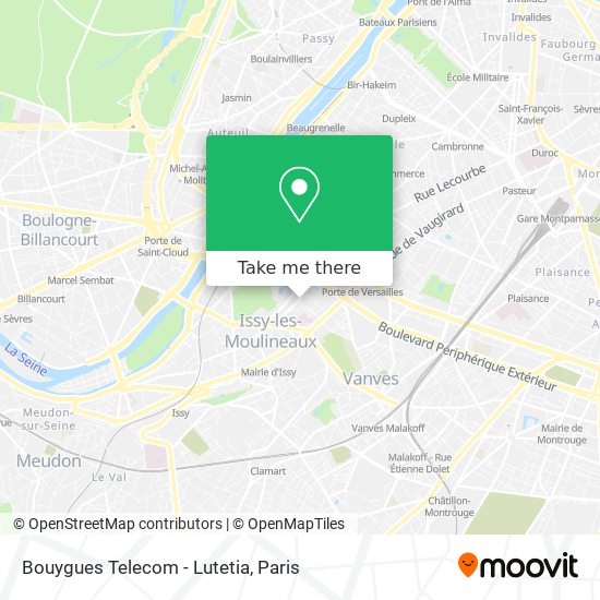 Bouygues Telecom - Lutetia map