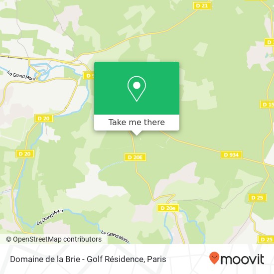 Domaine de la Brie - Golf Résidence map