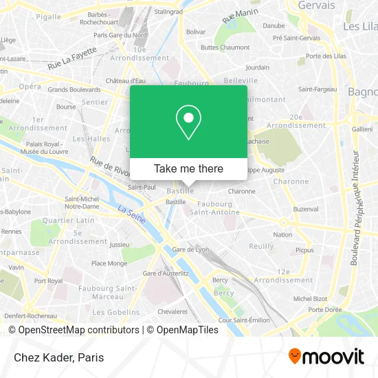 Chez Kader map