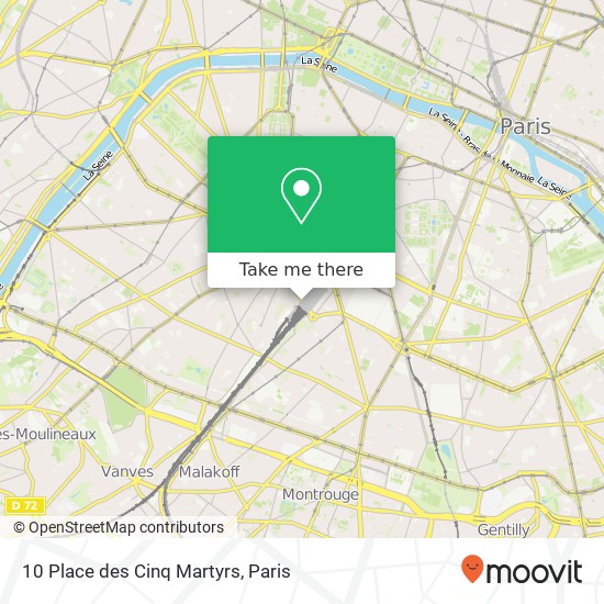10 Place des Cinq Martyrs map