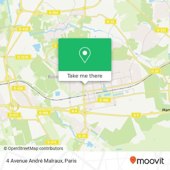 Mapa 4 Avenue André Malraux