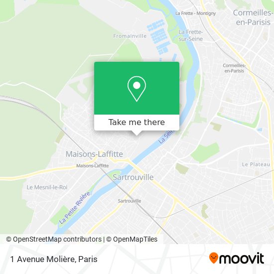 Mapa 1 Avenue Molière