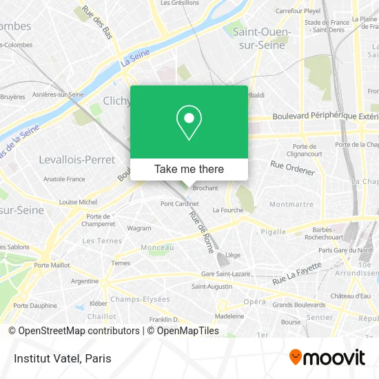 Institut Vatel map
