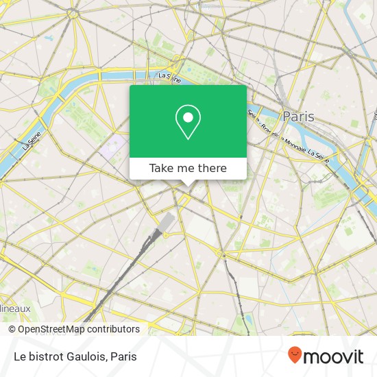 Le bistrot Gaulois map
