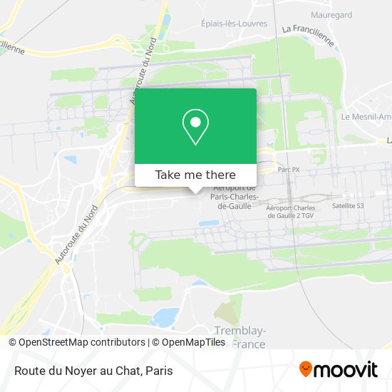 Route du Noyer au Chat map