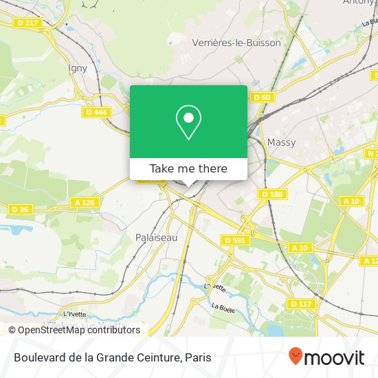 Boulevard de la Grande Ceinture map