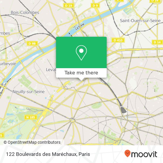 122 Boulevards des Maréchaux map