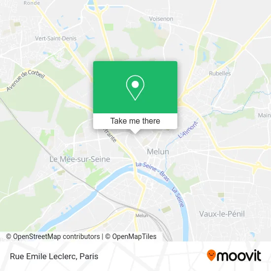 Rue Emile Leclerc map