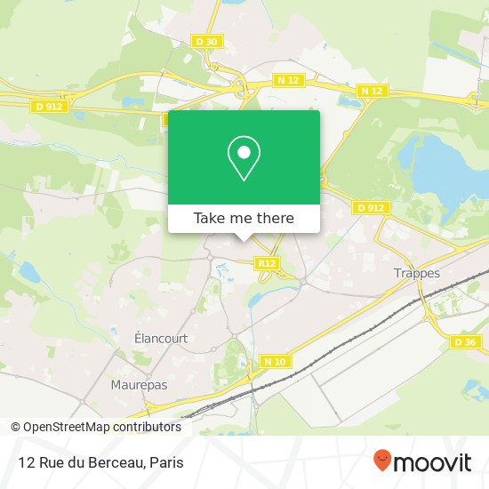 Mapa 12 Rue du Berceau