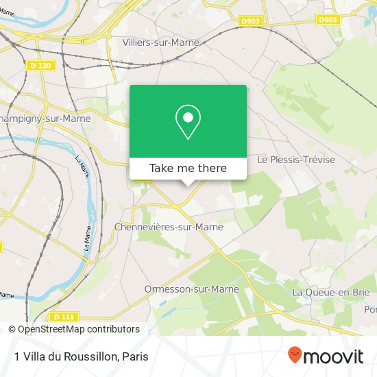 1 Villa du Roussillon map