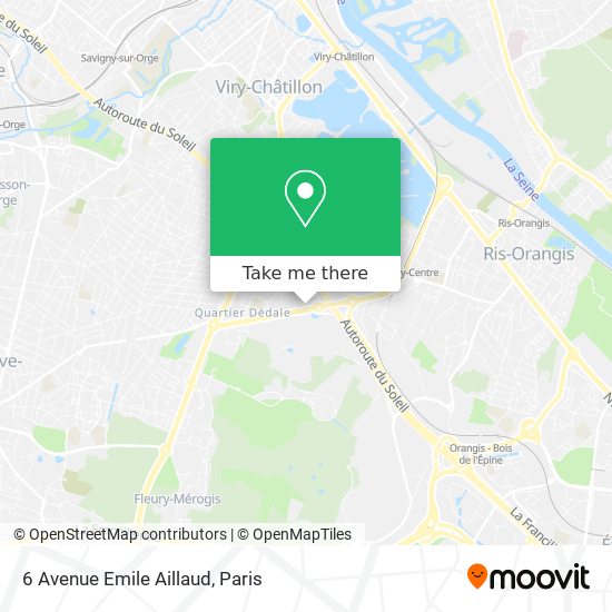 Mapa 6 Avenue Emile Aillaud