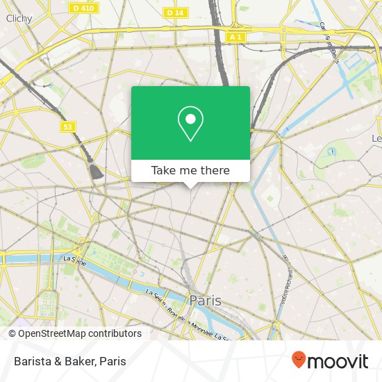 Barista & Baker map