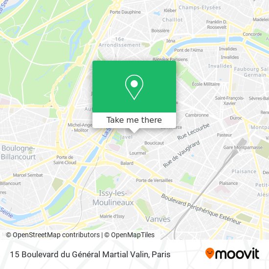 Mapa 15 Boulevard du Général Martial Valin