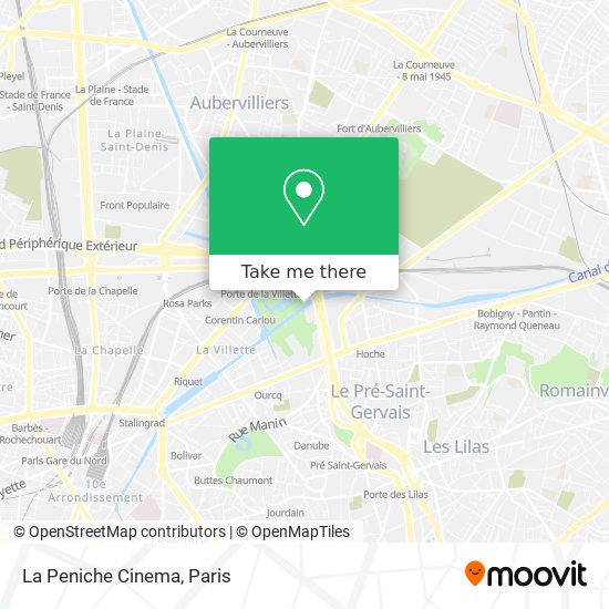 La Peniche Cinema map