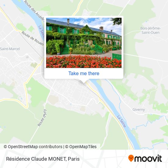 Mapa Résidence Claude MONET