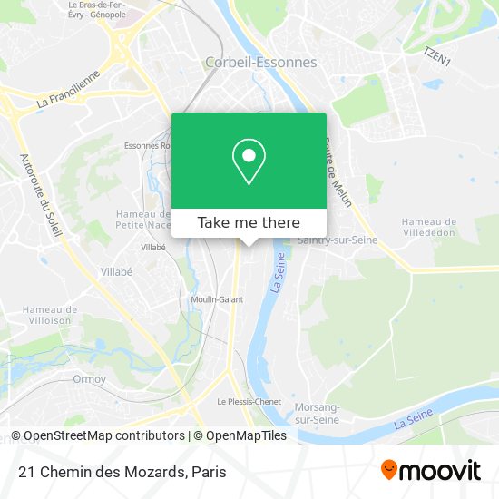 21 Chemin des Mozards map