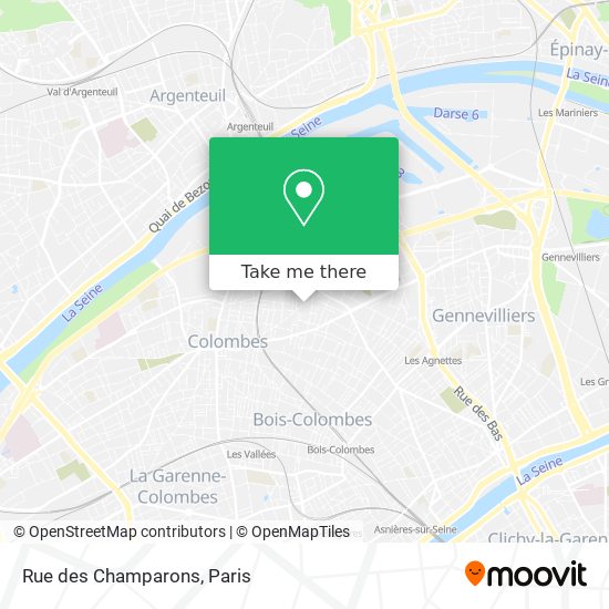 Rue des Champarons map