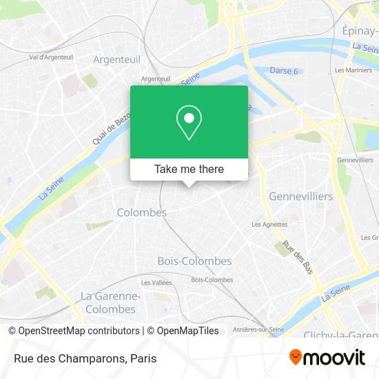 Rue des Champarons map