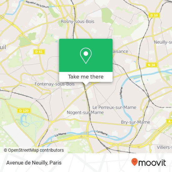 Avenue de Neuilly map