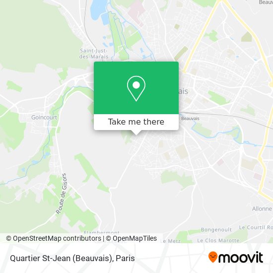 Mapa Quartier St-Jean (Beauvais)