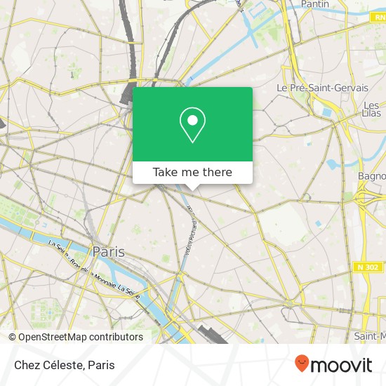 Chez Céleste map