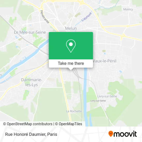 Rue Honoré Daumier map