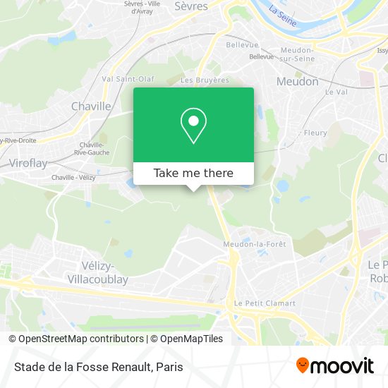 Mapa Stade de la Fosse Renault