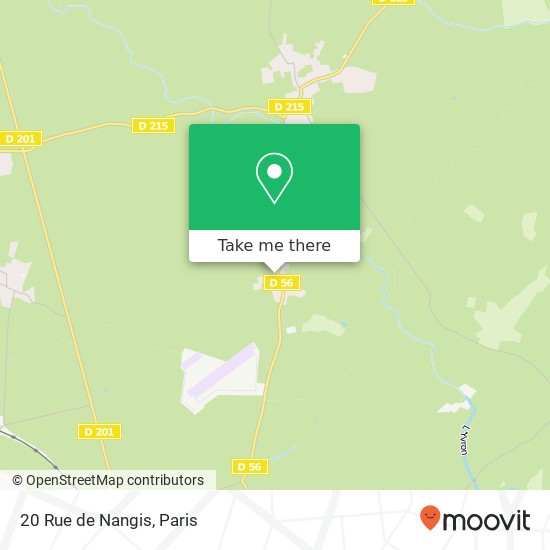 Mapa 20 Rue de Nangis