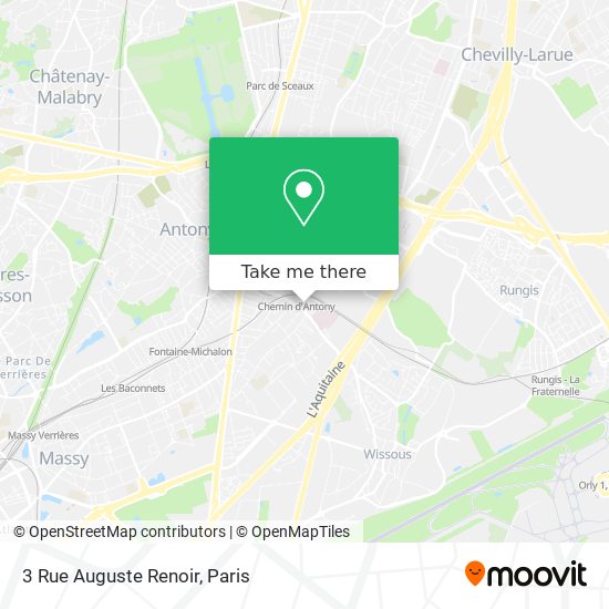Mapa 3 Rue Auguste Renoir