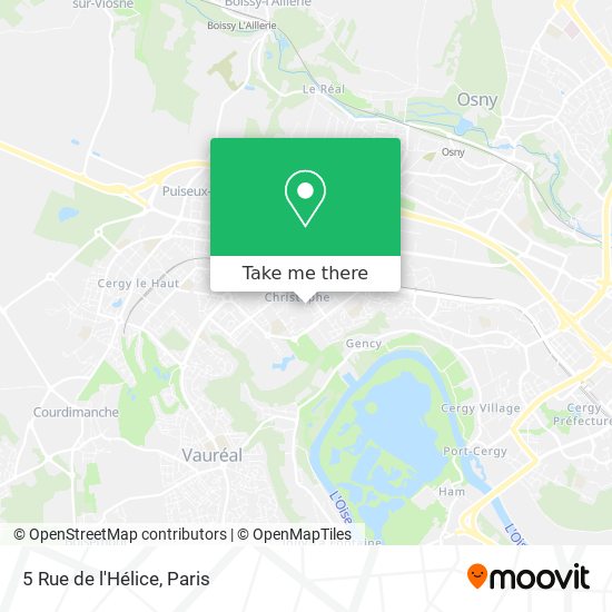 Mapa 5 Rue de l'Hélice