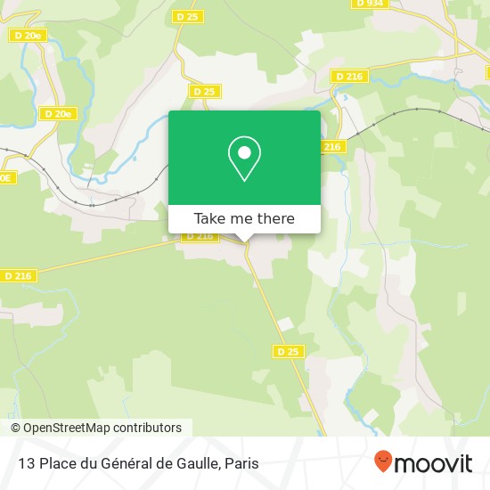 Mapa 13 Place du Général de Gaulle