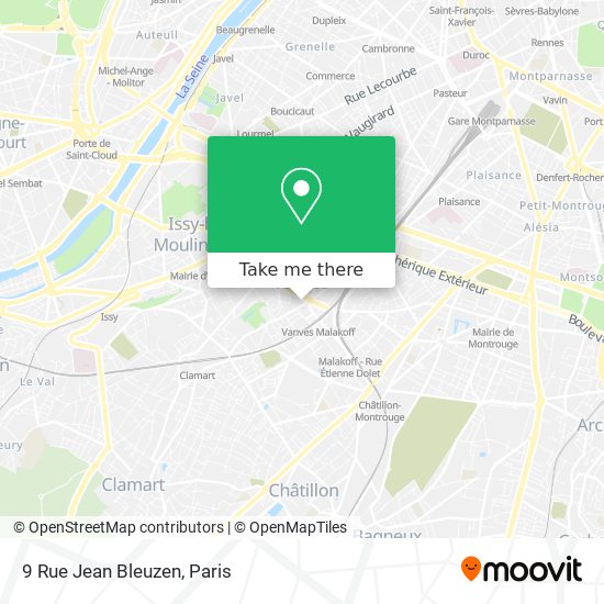Mapa 9 Rue Jean Bleuzen