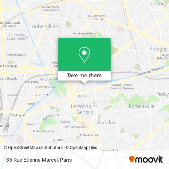 Mapa 35 Rue Etienne Marcel