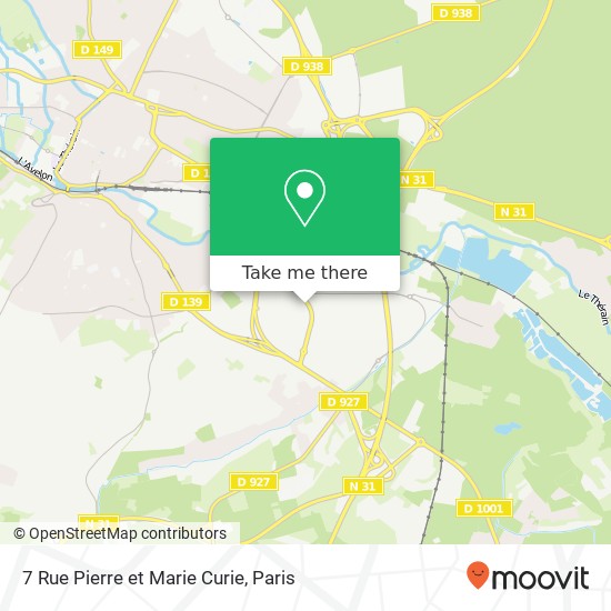 Mapa 7 Rue Pierre et Marie Curie