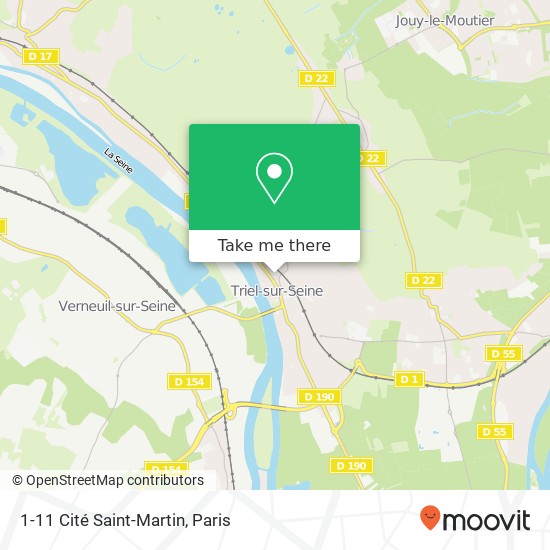 1-11 Cité Saint-Martin map