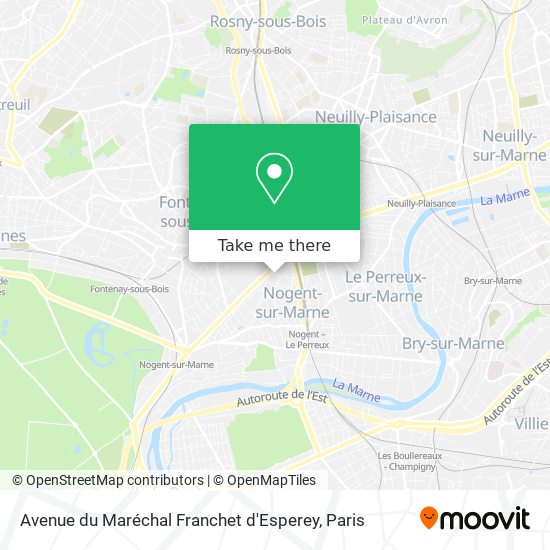 Avenue du Maréchal Franchet d'Esperey map